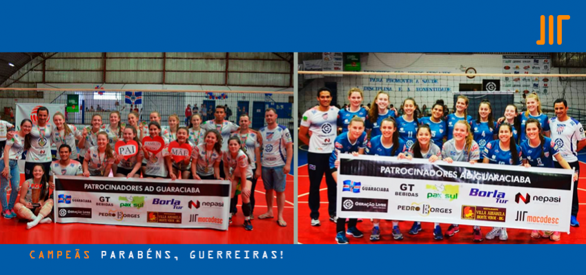 Macodesc comemora vitória das categorias de base do voleibol feminino de Guaraciaba